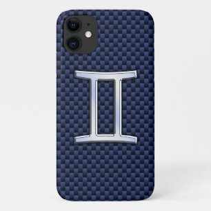 Coques Pour iPhone SYMBOLE Zodiaque Gemini Marine Style Fibre de carb