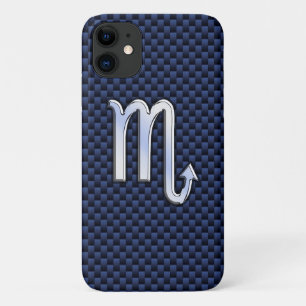 Coque Case-Mate Pour iPhone SYMBOLE Zodiaque Scorpio Marine Bleu en fibre de c