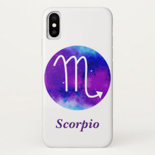 Case-Mate iPhone Case Symbole Zodiaque tendance Scorpio Nebula violette