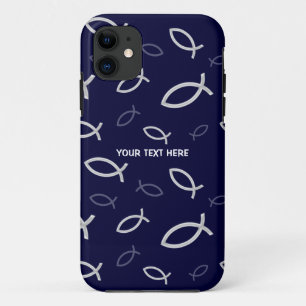 Coque Case-Mate Pour iPhone Symboles chrétiens de poissons sur l'arrière -