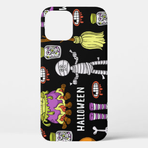 Case-Mate iPhone Case Symboles d'Halloween, thème vintage continu
