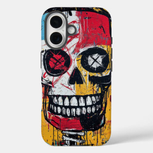 Coque Pour iPhone 16 Syntaxe du crâne Urbain Street Art Téléphone Case