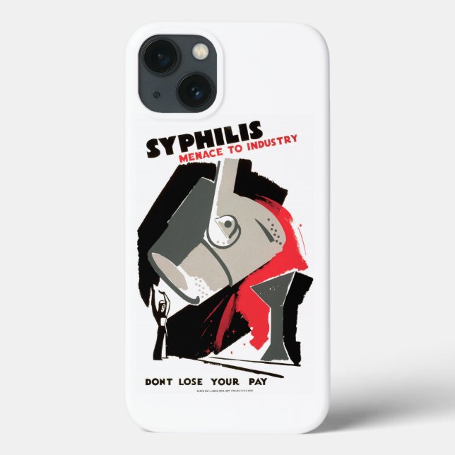 Coques Case-Mate iPhone Syphilis ~ Menace pour l'industrie (Verso)