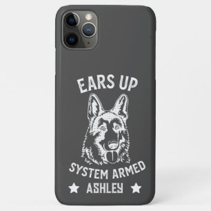 Case-Mate iPhone Case Système Ears Up Système Armé Bergers Allemands Drô