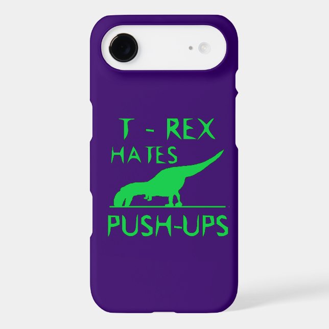 Coques Case-Mate iPhone T REX HATTE PUSHUPS Funny Dino Design (Verso)