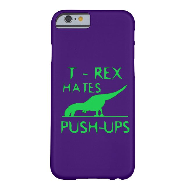 Coques Case-Mate iPhone T REX HATTE PUSHUPS Funny Dino Design (Dos)