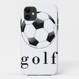 Coque iPhone 11 T-Shirt drôle de sport Balle de football Golf