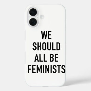 Coque Pour iPhone 16 T-shirt féministe - Nous devrions tous être fémini