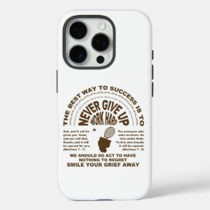 Coques iPhone 16 Pro T-Shirt Never Give up (tennis)