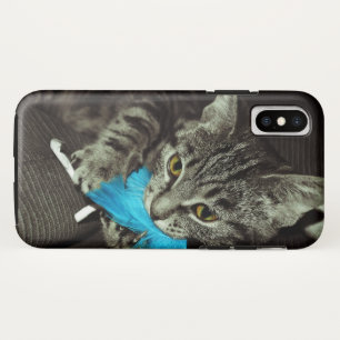 Case-Mate iPhone Case Tabby Cat avec plume par Shirley Taylor