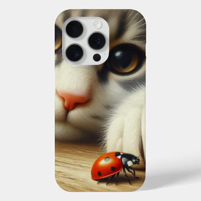 Coques Case-Mate iPhone Tabby Chat Avec Ladybug (Verso)