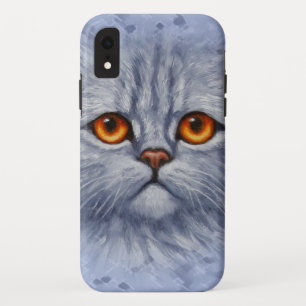 Case-Mate iPhone Case Tabby Gris Fluffé Chat Kitten Face