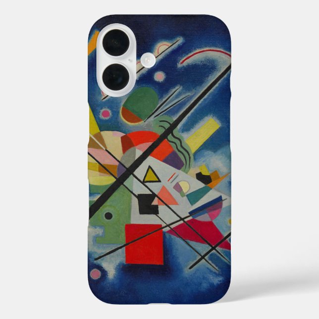 Coques Case-Mate iPhone Tableau bleu de Kandinsky (Verso)