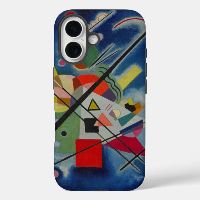 Coques Case-Mate iPhone Tableau bleu de Kandinsky (Verso)