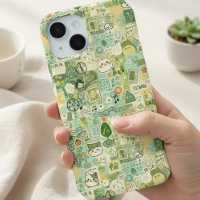 Tableau d'ambiance vert japonais Anime kawaii cade