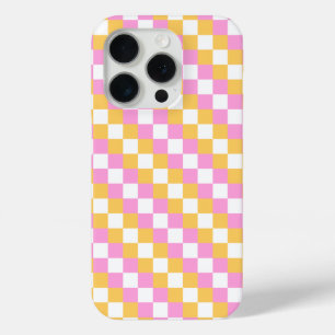 Coque iPhone 15 Pro Tableau de bord rose et or