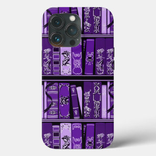 Case-Mate iPhone Case Tablettes de livres pourpres Livres Vintages