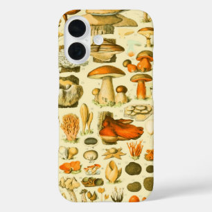 Coque Pour iPhone 16 Tabouret de toilette Vintage de champignons Illust