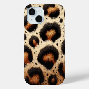 Coque Pour iPhone 15 Taches d'impression animale en fourrure de guépard