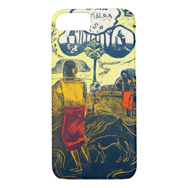 Coques Case-Mate iPhone Tahitian Femmes et Chien, Gauguin (Dos)
