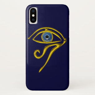 Coques Pour iPhone TALISMAN BLEU Oeil d'Horus en or