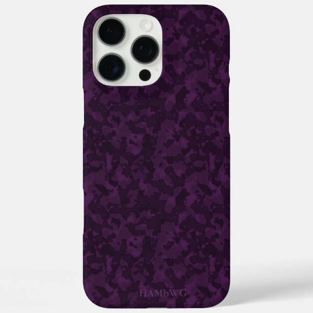Coques Case-Mate iPhone Tampon HAMbWG I - Camouflage Améthyste (Verso)