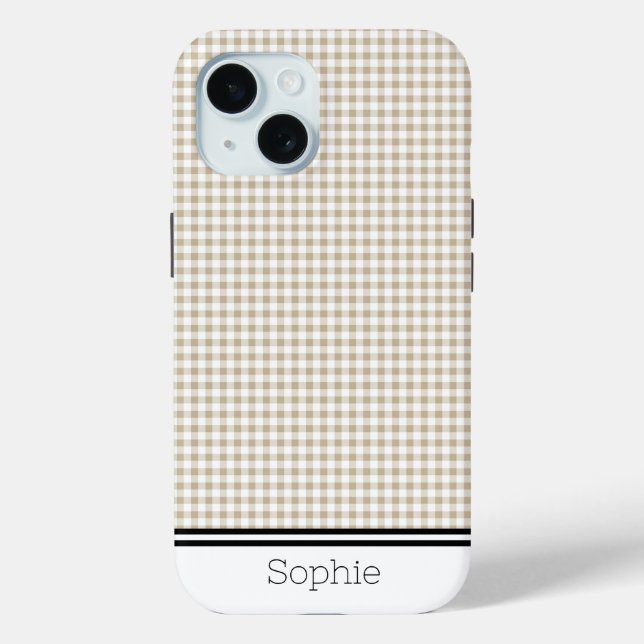 Coques Case-Mate iPhone Tan En vichy Custom Samsung (Verso)