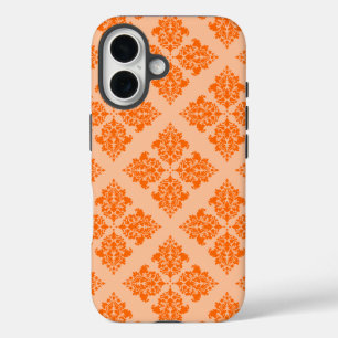 Coque Pour iPhone 16 Tangerine Damask marocain