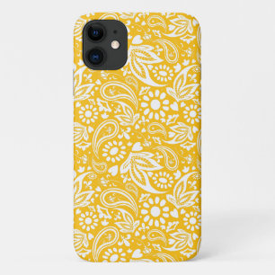 Case-Mate iPhone Case Tangerine Orange Blanc Boho Paisley Motif