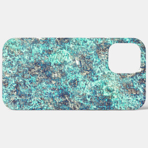 Case-Mate iPhone Case Tangle de fils ou cyan spongieux bleu et gris