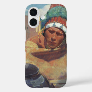 Coque Pour iPhone 16 Taos Indian tenant un pot d'eau par Blumenschein