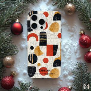 Coque iPhone 15 Pro Max Tapa Polynésien Abstrait – Élégance Culturelle