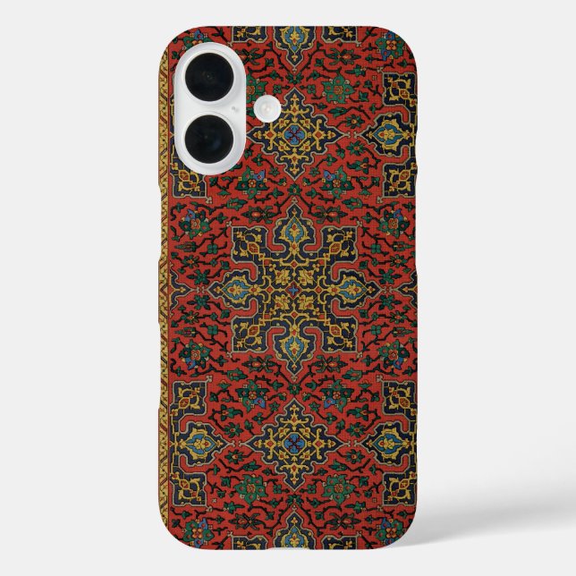 Coques Case-Mate iPhone Tapis persan rouge bleu classique (Verso)