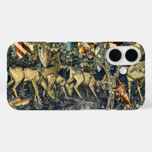 Coque Pour iPhone 16 Tapisserie Art Vintage Cerf & Boucliers de William