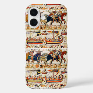 COQUE POUR iPhone 16 TAPISSERIE DE BAYEUX, CHEVALIERS NORMAUX, ARCHEURS
