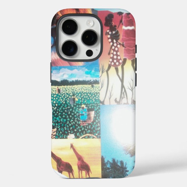 Coques Case-Mate iPhone Tapisserie kenyane : Faune, Culture, Beauté côtièr (Verso)