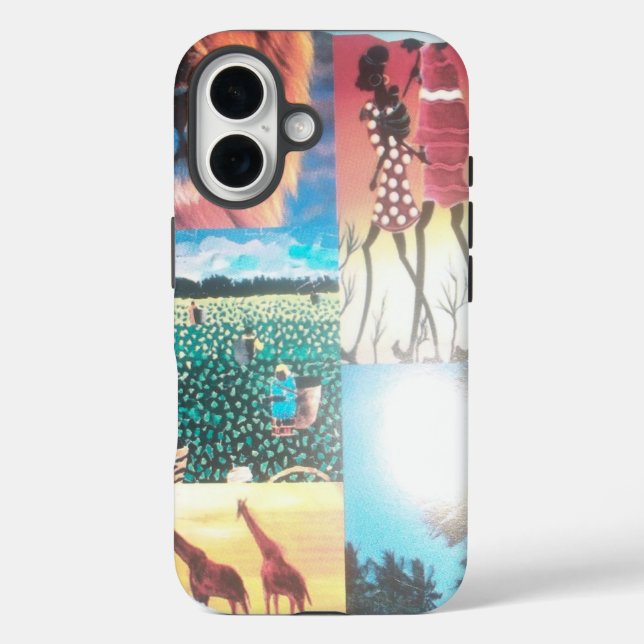 Coques Case-Mate iPhone Tapisserie kenyane : Faune, Culture, Beauté côtièr (Verso)