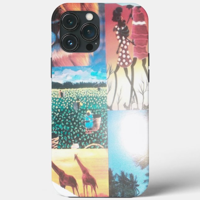 Coques Case-Mate iPhone Tapisserie kenyane : Faune, culture et plage côtiè (Verso)