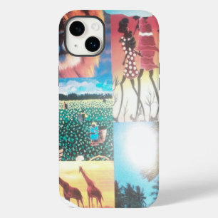 Coques Pour iPhone Tapisserie kenyane : Faune, culture et plage côtiè