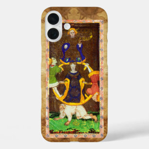 COQUES iPhone 16 PLUS TAROTS DE RENAISSANCE ANTIQUE 10 / ROUE DE FORTUNE