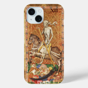 COQUE POUR iPhone 15 TAROTS DE RENAISSANCE ANTIQUE 13 / MORT