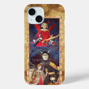COQUE POUR iPhone 15 TAROTS DE RENAISSANCE ANTIQUE 15 / LE DIABLE