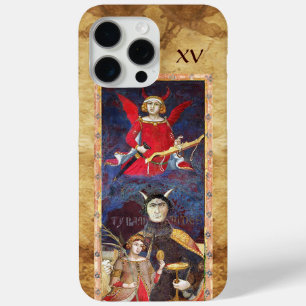 COQUE iPhone 15 PRO MAX TAROTS DE RENAISSANCE ANTIQUE 15 / LE DIABLE