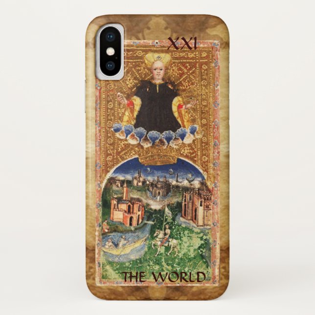 COQUES Case-Mate iPhone TAROTS DE RENAISSANCE ANTIQUE 21 / LE MONDE (Dos)
