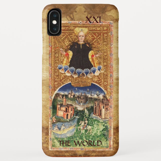COQUES Case-Mate iPhone TAROTS DE RENAISSANCE ANTIQUE 21 / LE MONDE (Dos)