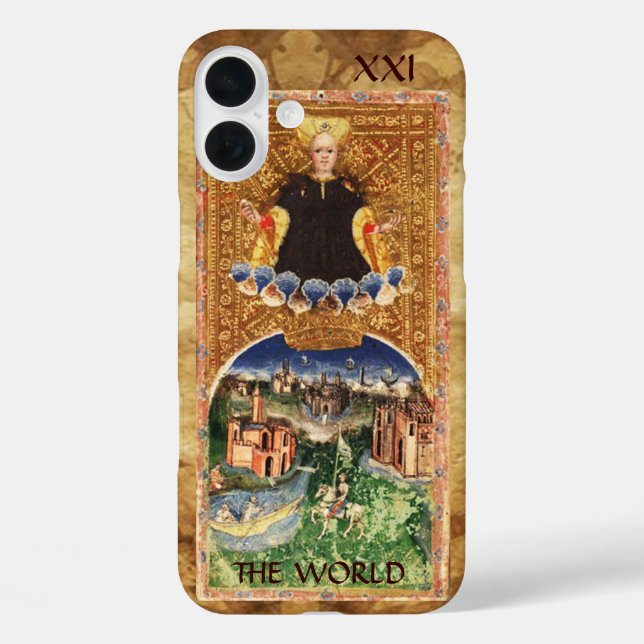 COQUES Case-Mate iPhone TAROTS DE RENAISSANCE ANTIQUE 21 / LE MONDE (Verso)