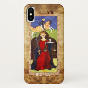 COQUE iPhone X TAROTS DE RENAISSANCE ANTIQUE 8 / JUSTICE