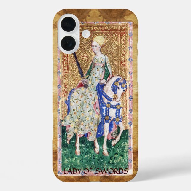 COQUES Case-Mate iPhone TAROTS DE RENAISSANCE ANTIQUE / FEMME DES ÉPÈRES (Verso)