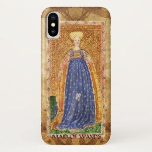 COQUE iPhone X TAROTS RENAISSANCE ANTIQUE / SERVANTE DE BAGUETTES