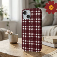 Tartan à carreaux bordeaux classique pour une ambi